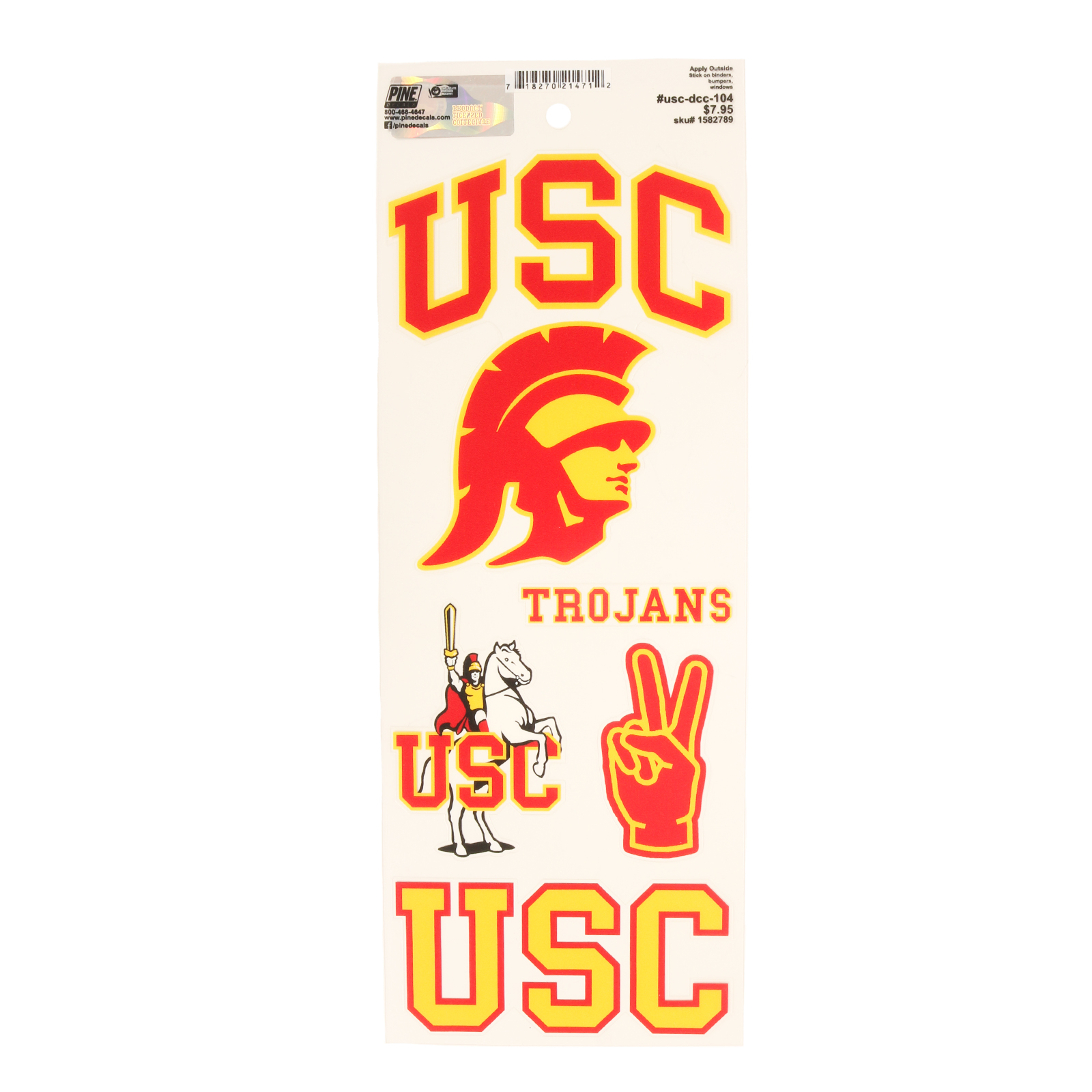 USC Trojans Decal Sheet